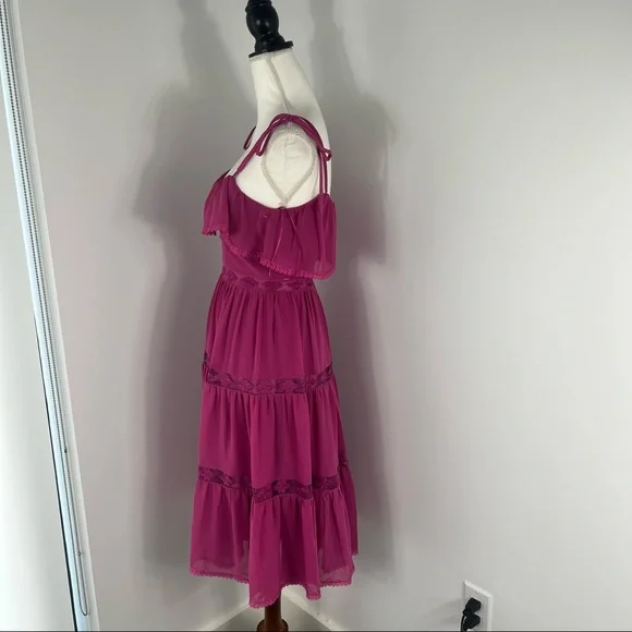 NEW Dress the Population Dream midi tiered dress - Picture 7 of 10